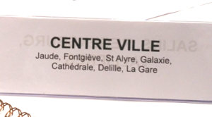Centre ville : Jaude, Fontgiève, St Alyre, Galaxie, Cathédrale, Delille, La Gare